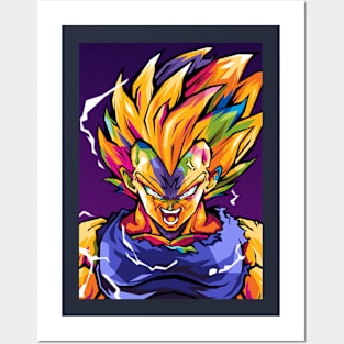 Vegeta Super Saiyan Dragonball Posters and Art